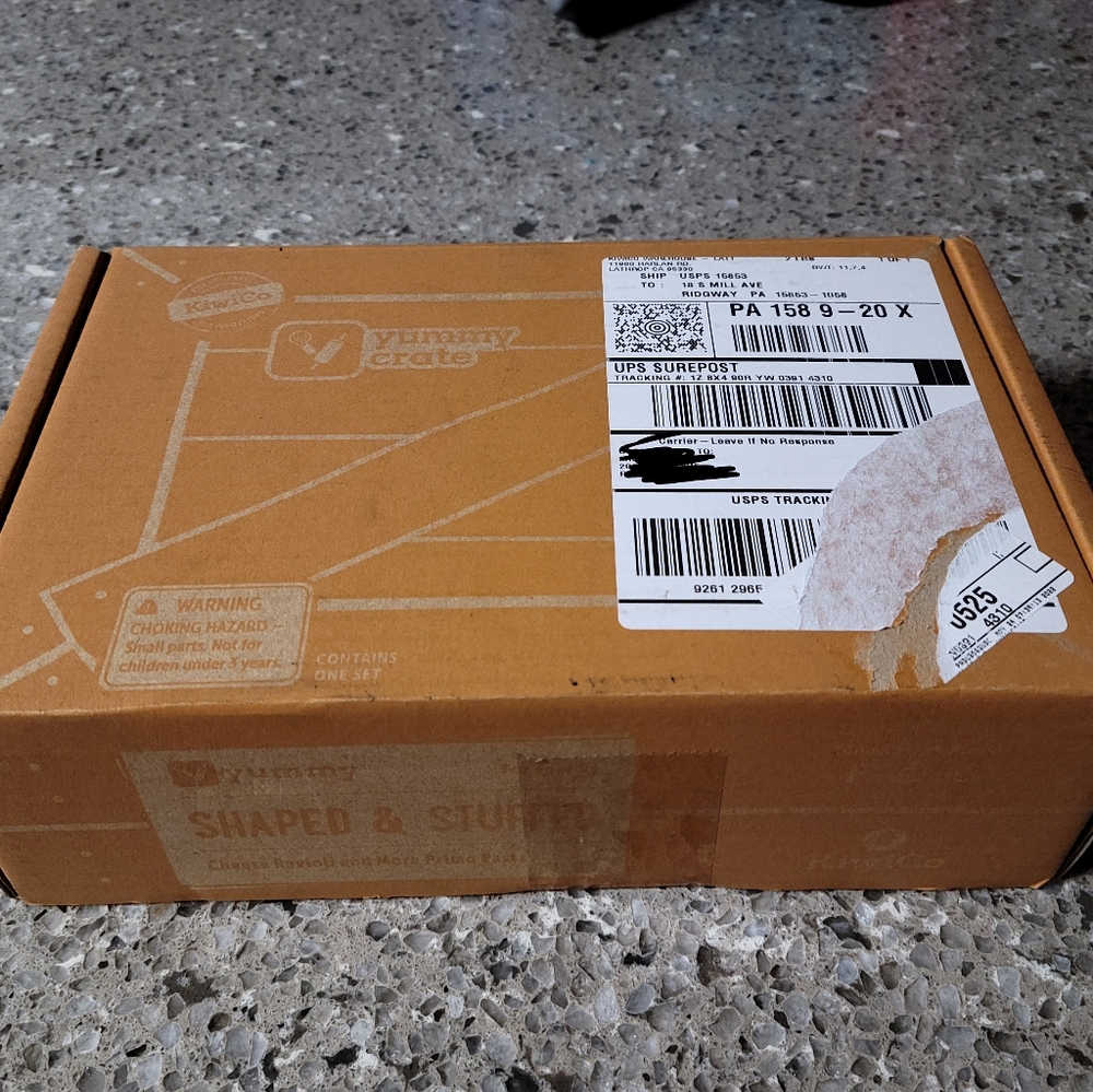 Brand New Yummy Crate- Shaped and Stuffed